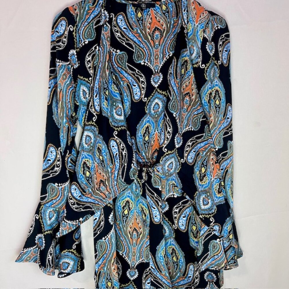 MISSGUIDED Romper Paisley Shorts Romper, Boho Paisley Shorts Size 6 U.S. - Picture 7 of 15